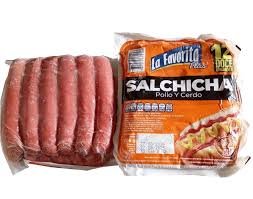 SALCHICHAS DE POLLO Y CERDO LA FAVORITA